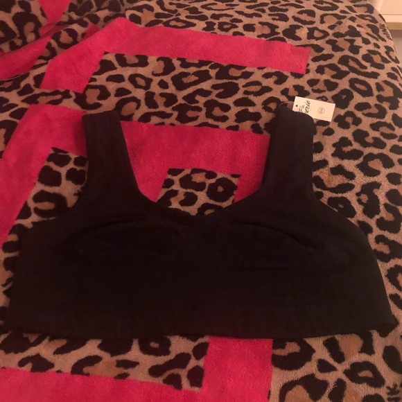 💎NWT AERIE BLACK COTTON SCOOP BRALETTE💎 - Picture 11 of 15